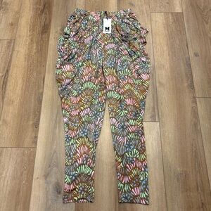 NWT 🌟MISSONI🌟 PRINTED SIDE DRAPED SILK BLEND PULL ON KNIT PANT SZ 6 OR IT 42
